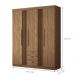 Conjunto de Quarto Hector com Espelho Jatoba