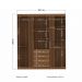 Conjunto de Quarto Hector com Espelho Jatoba