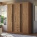 Conjunto de Quarto Hector com Espelho Jatoba