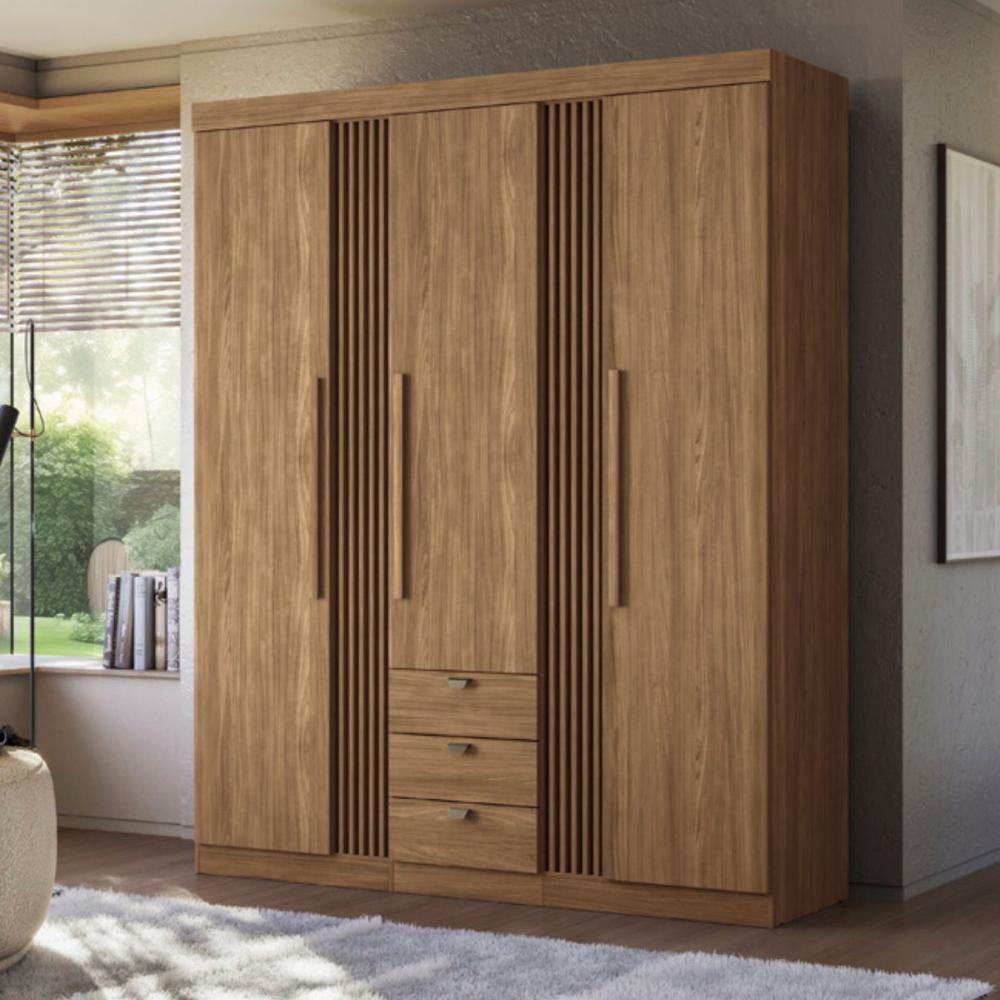Conjunto de Quarto Hector com Espelho Jatoba