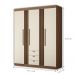 Conjunto de Quarto Hector com Espelho Jatoba Areia