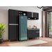 Cozinha Compacta Chicago Preto Fosco