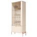 Cristaleira 2 Portas Baton Rouge Off White Bronze