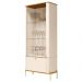 Cristaleira 2 Portas Baton Rouge Off White Nature Dourado