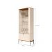 Cristaleira 2 Portas Baton Rouge Off White Nature Preto