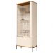 Cristaleira 2 Portas Baton Rouge Off White Nature Preto