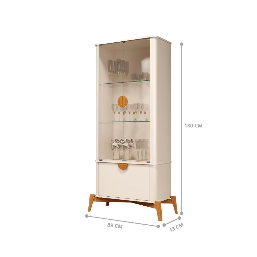 Cristaleira 2 Portas Juazeiro Off White
