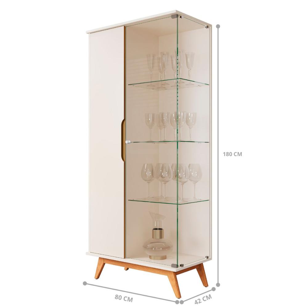 Cristaleira 2 Portas Laplace Off White