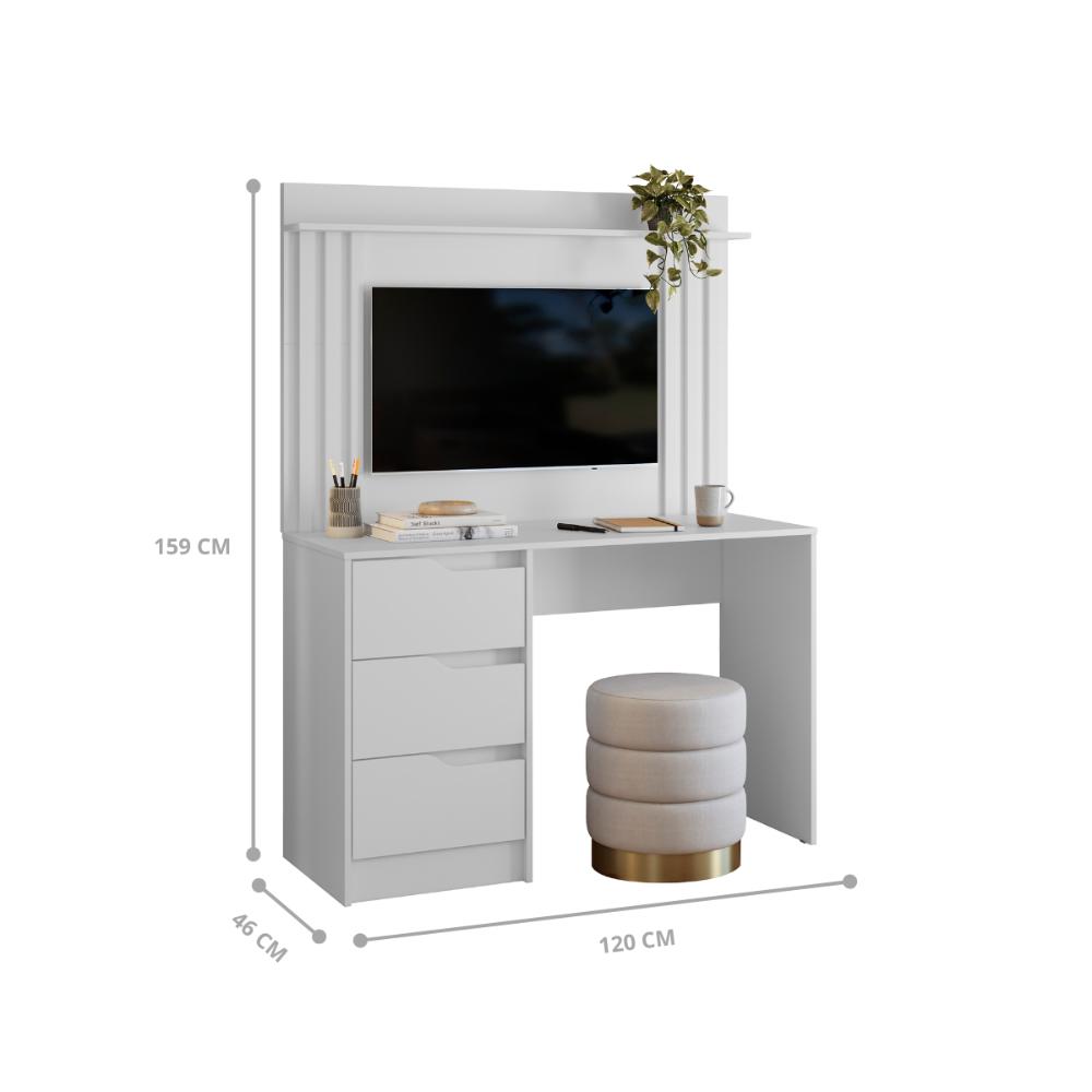 Escrivaninha Painel Florida Branco 