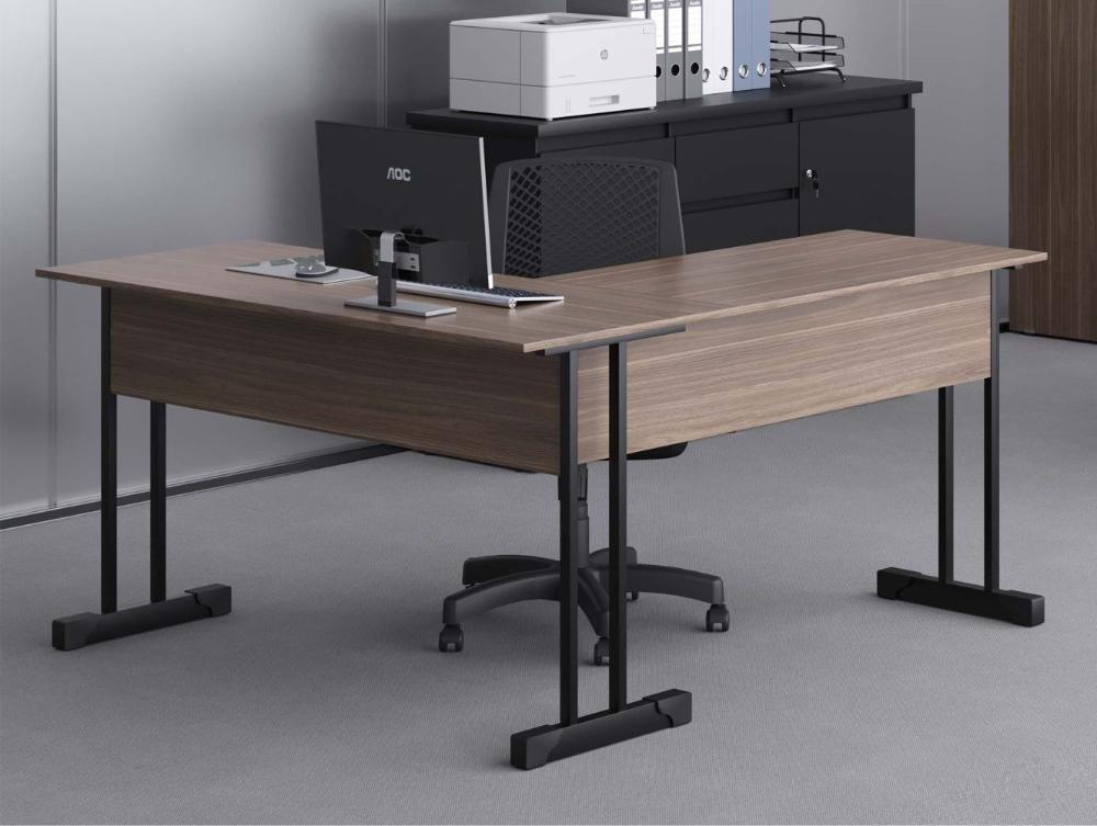 Escrivaninha Para Computador L Com 2 Gavetas Range - Affara