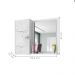 Espelheira com 1 Porta para Banheiro Macau Branco Carrara