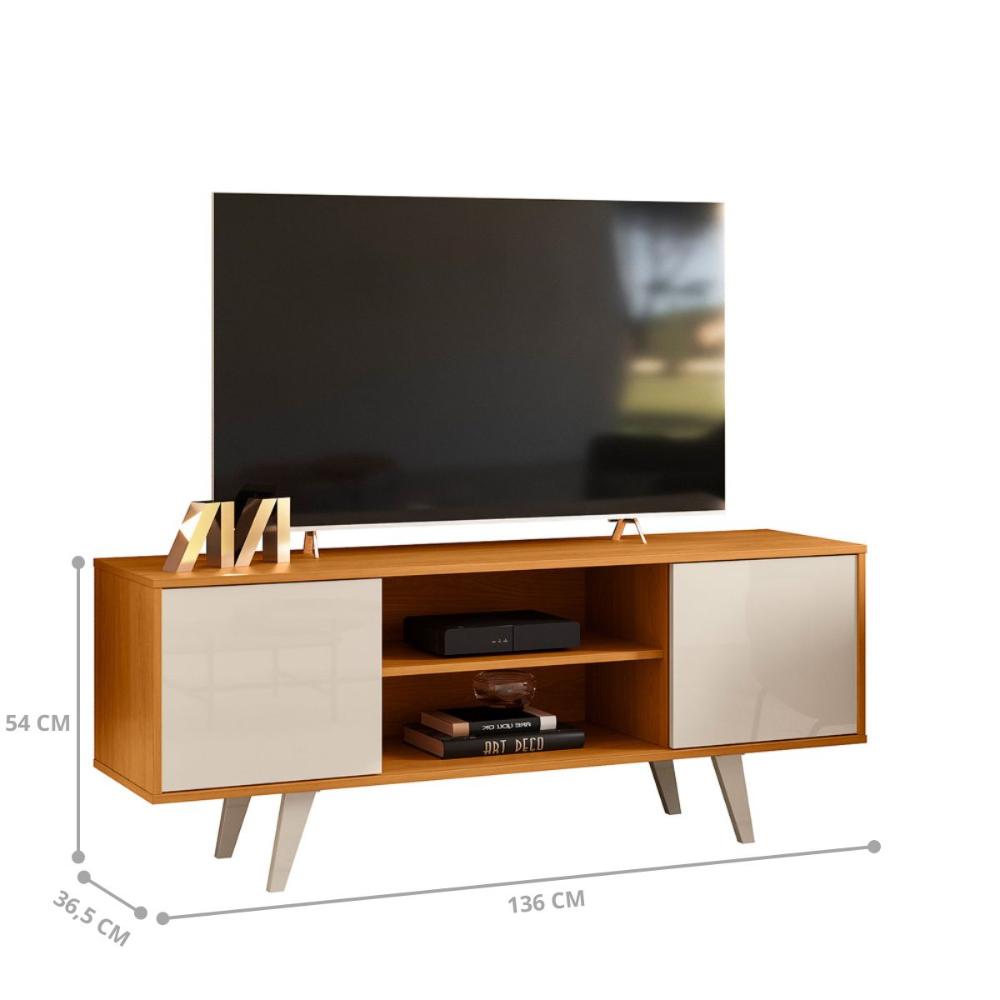 Estante 2 Portas Robert Mondavi Cinamomo Off white