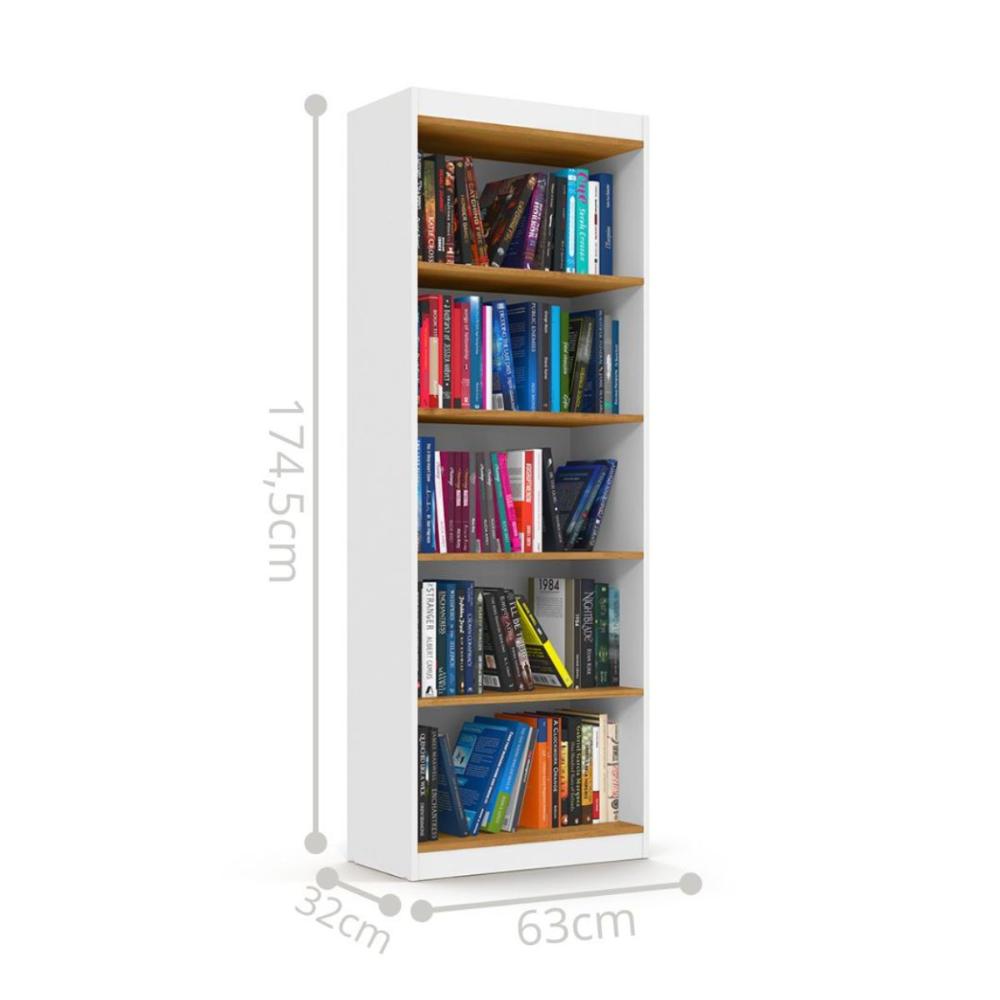 Estante 4 Prateleiras Guarani Branco Cinamomo