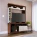 Estante Home para sala Oma Nogueira Real Off White Matte