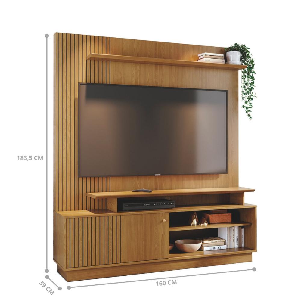 Estante Painel Para TV Emberforge Cumaru