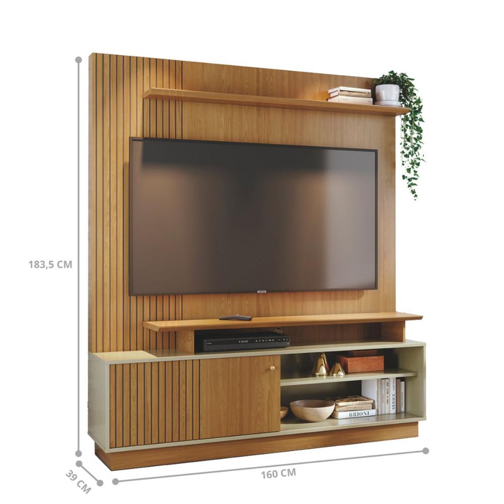 Estante Painel Para TV Emberforge Cumaru Opala
