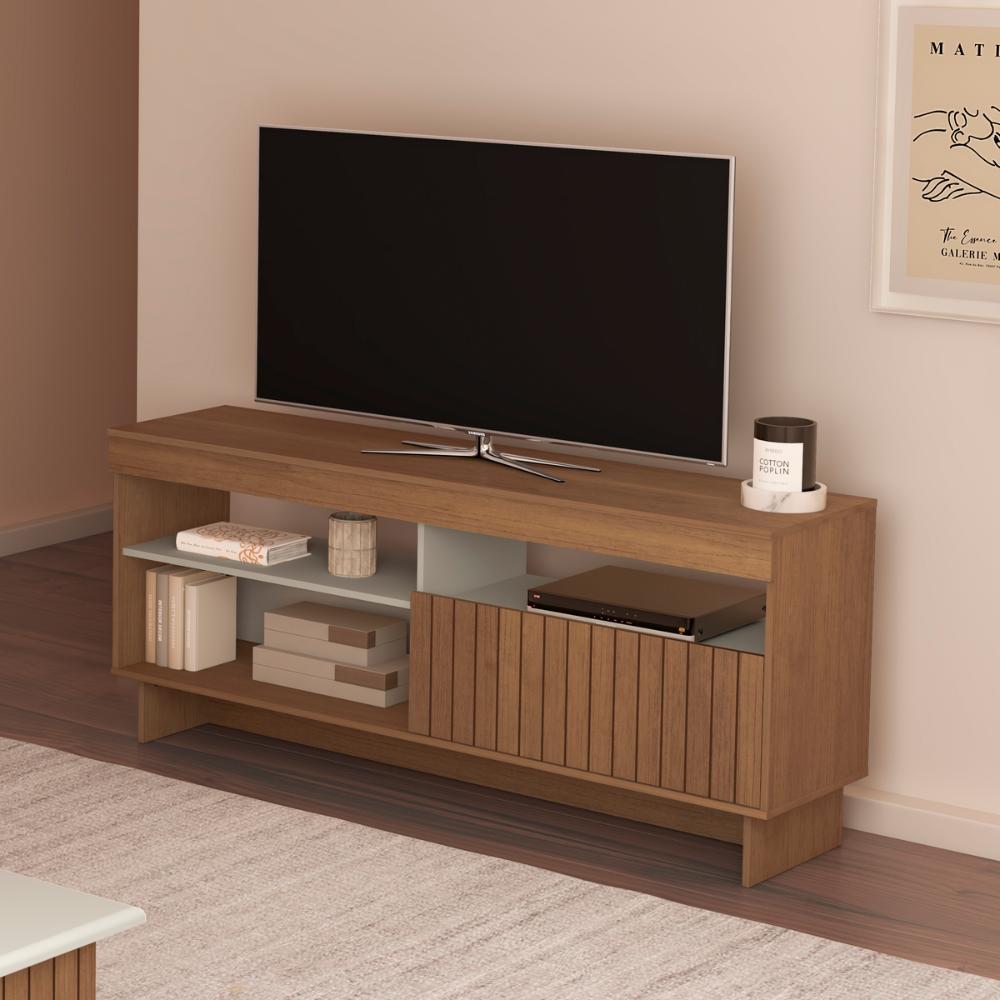 Estante Para TV Portland Cinamomo Off White 