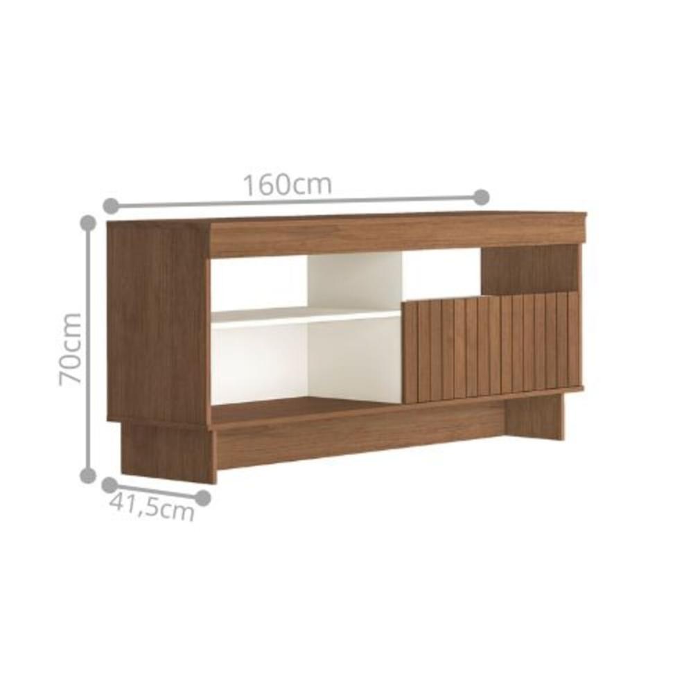 Estante Para TV Portland Cinamomo Off White 