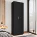 Estante para Decoração com 2 Portas Curitiba Preto