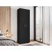 Estante para Decoração com 2 Portas Curitiba Preto
