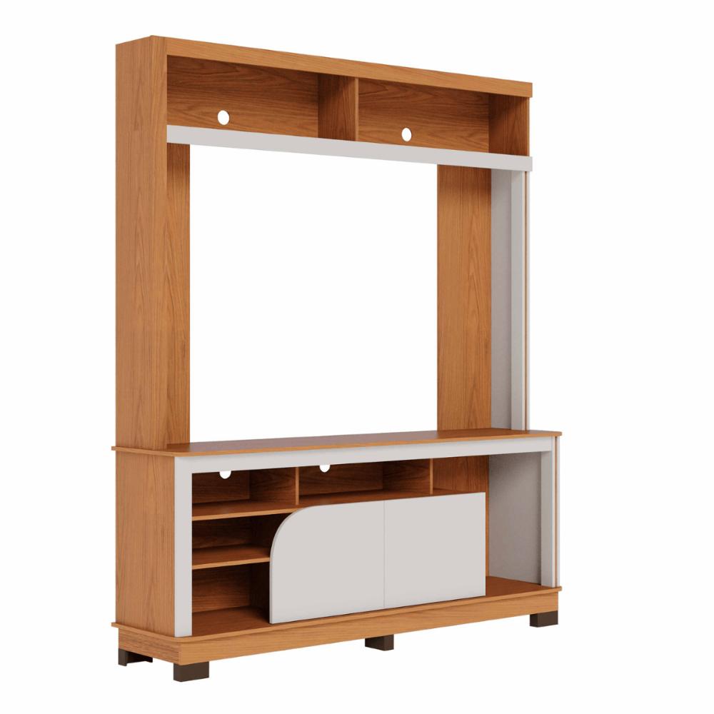 Estante para sala de estar Nassau Freijo Off White Matte