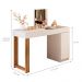 Gabinete Toucador Luxure Branco Fosco Cinamomo Mel