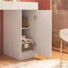 Gabinete Toucador Luxure Branco Fosco Cinamomo Mel