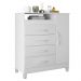 Gaveteiro Lee 4 Gavetas com Porta Branco