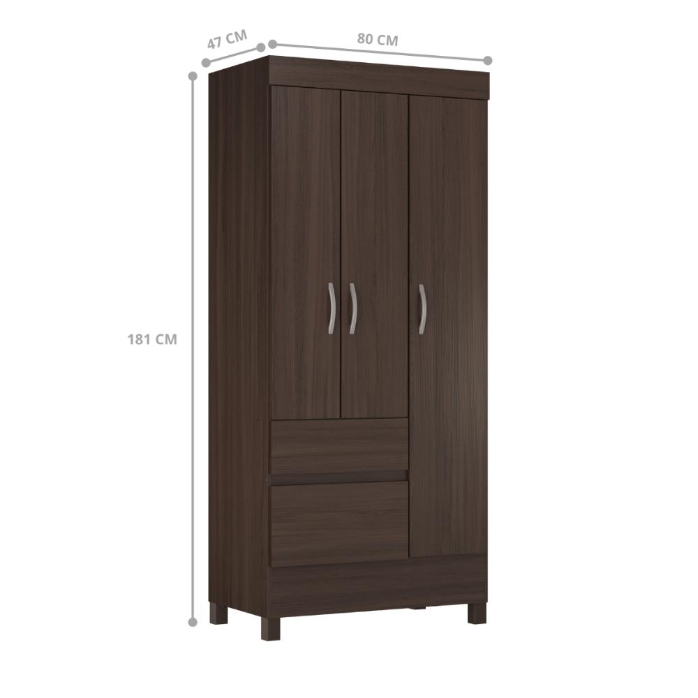 Guarda Roupa 2 Gavetas Sam Cafe Touch