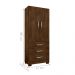 Guarda Roupa 3 Gavetas e 2 Portas Breda Malbec