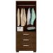 Guarda Roupa 3 Gavetas e 2 Portas Breda Malbec