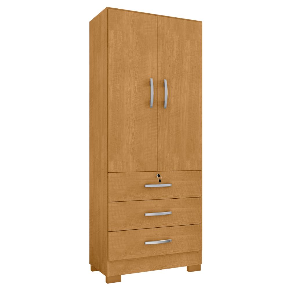 Guarda Roupa 3 Gavetas e 2 Portas Breda Naturale
