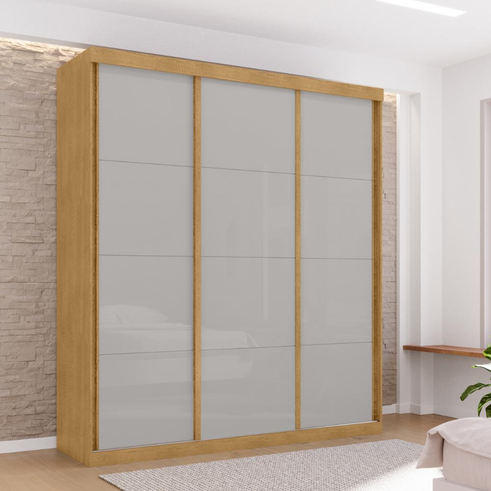 Guarda Roupa 3 Gavetas e 3 Portas Ipira Naturalle Off White
