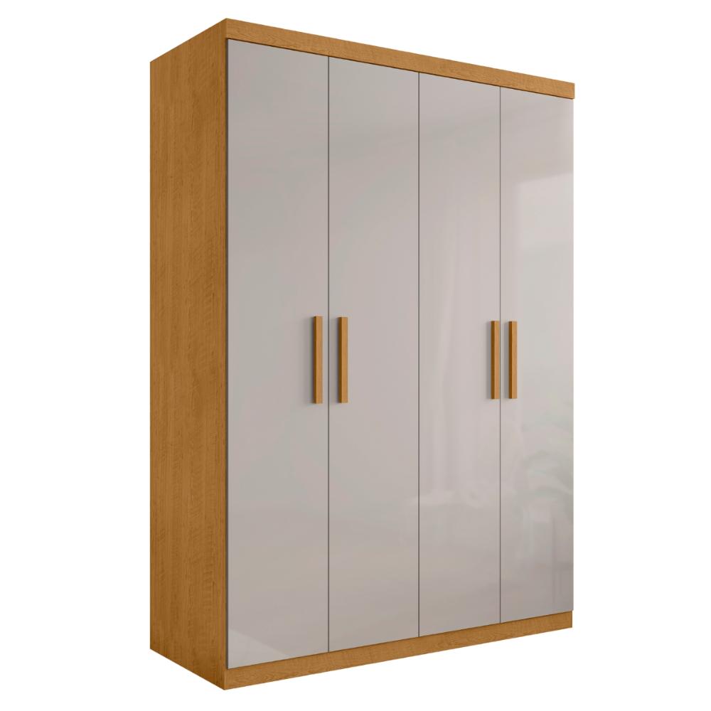 Guarda Roupa 3 Gavetas e 4 Portas Caxias Naturalle Off White