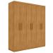 Guarda Roupa 3 Gavetas e 6 Portas Chade Naturalle