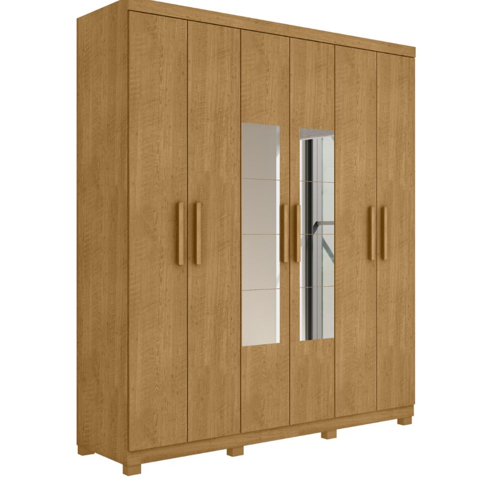 Guarda Roupa 3 Gavetas e 6 Portas Chade Naturalle Off White