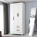 Guarda Roupa 3 Portas Alambari Branco
