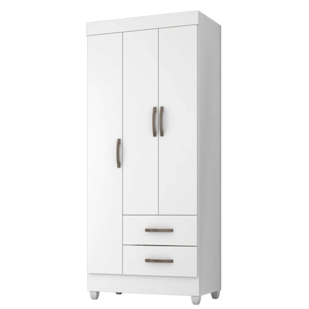 Guarda Roupa 3 Portas Alambari Branco