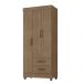 Guarda Roupa 3 Portas Alambari Carvalho Oak