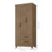 Guarda Roupa 3 Portas Alambari Carvalho Oak