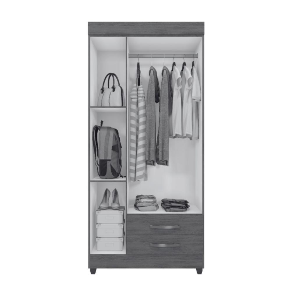 Guarda Roupa 3 Portas Ubatuba Nature Off White
