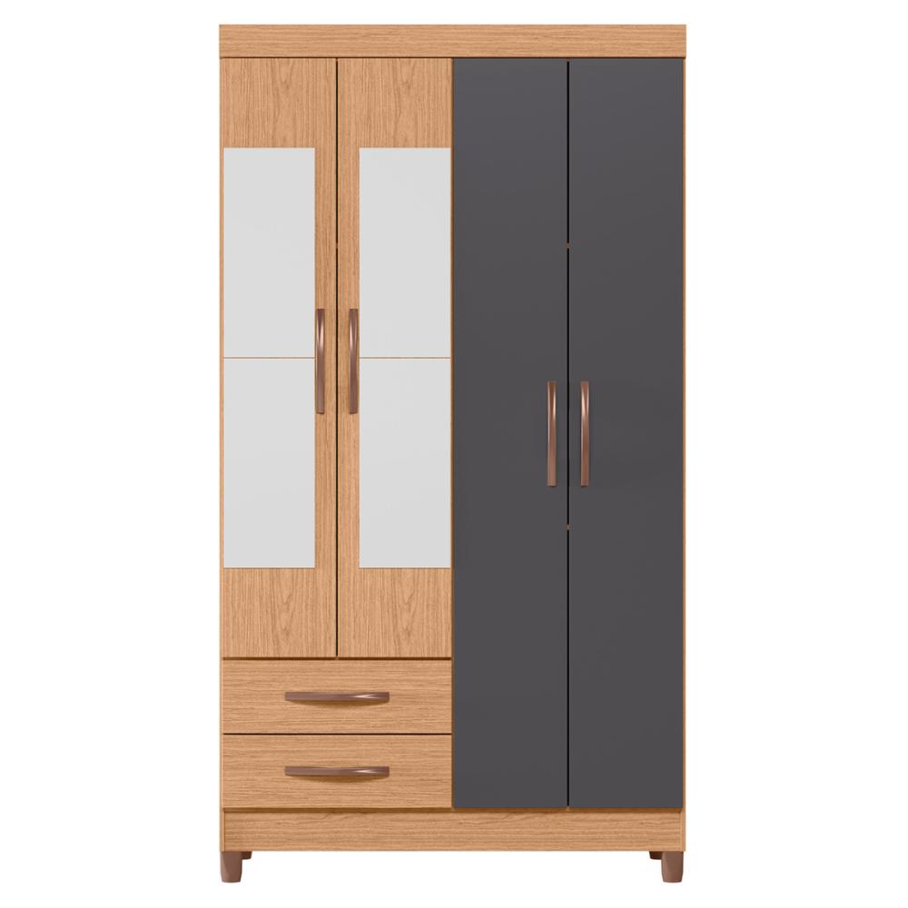 Guarda Roupa 4 Portas Espelho Miguel Freijo Titanium