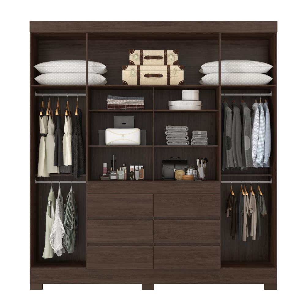 Guarda Roupa 4 Portas Helena Cafe Touch