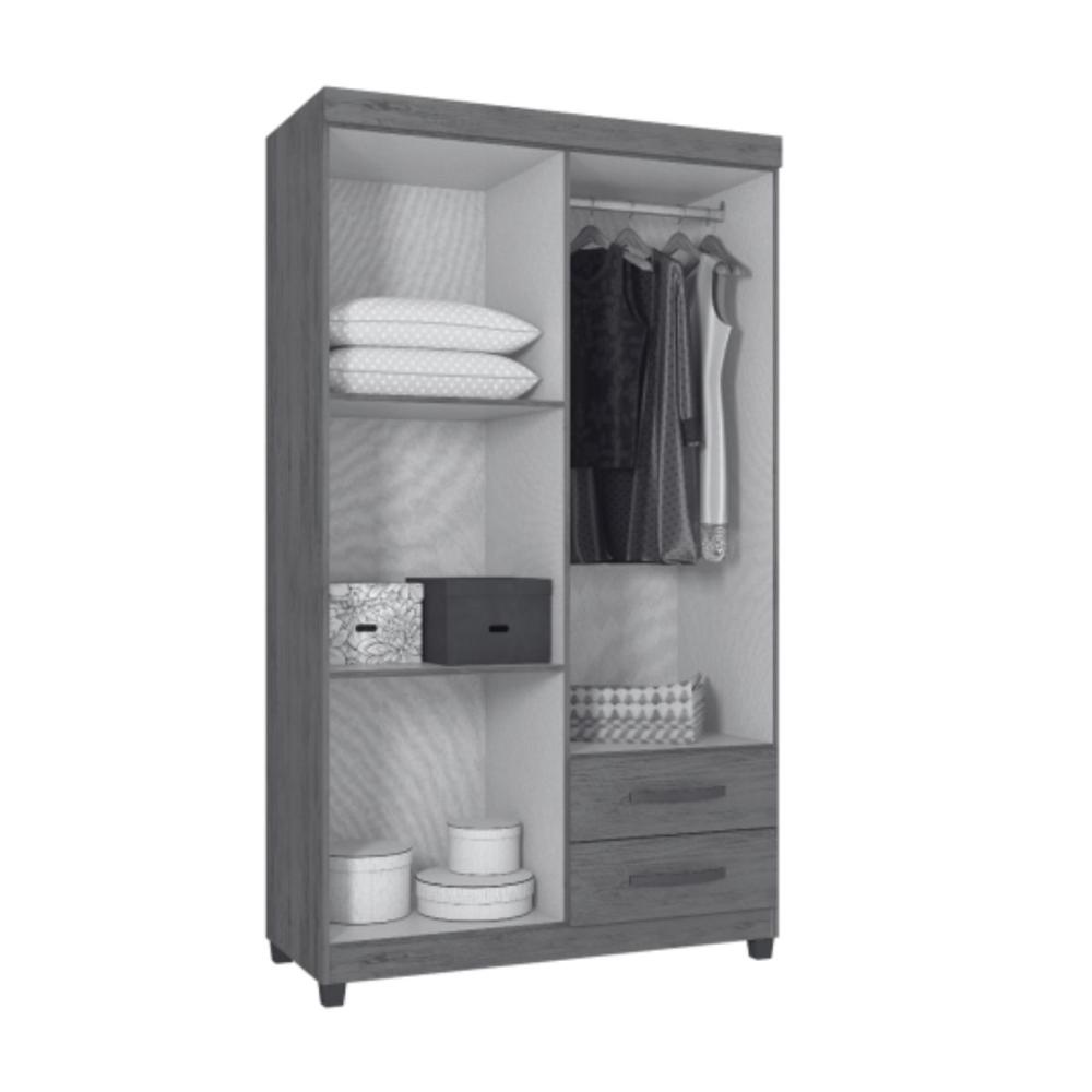 Guarda Roupa 4 Portas Narandiba Nature Off White