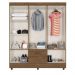 Guarda Roupa 6 Portas Guararema Carvalho Oak