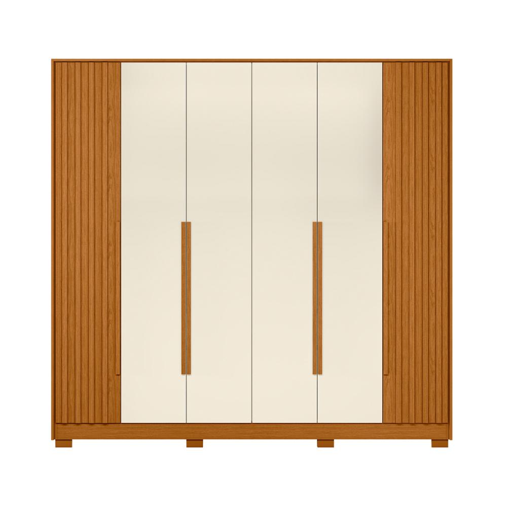 Guarda Roupa 6 Portas Helena Cinamomo Off White