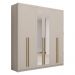 Guarda Roupa 6 Portas com Espelhos Argentina Fendi
