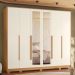 Guarda Roupa Espelhos Encantado Freijo Off White