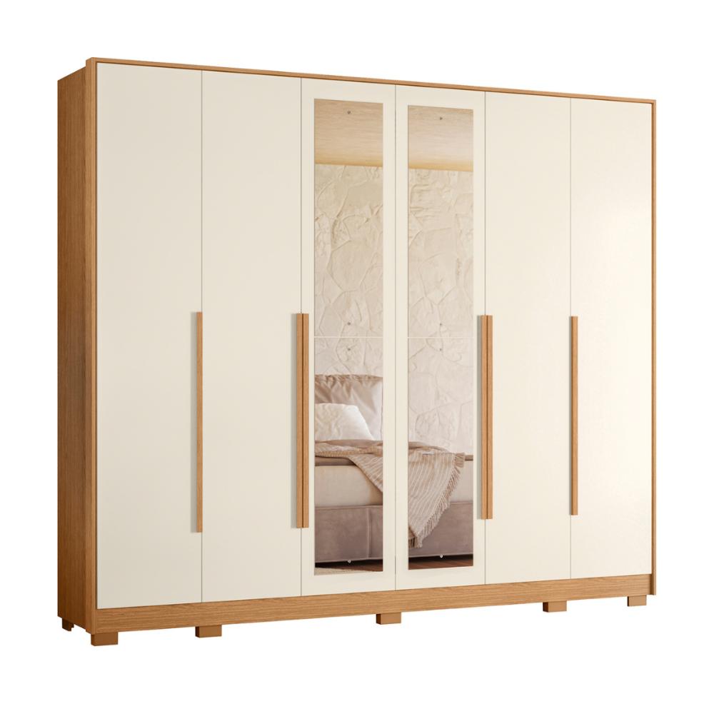 Guarda Roupa Espelhos Encantado Freijo Off White