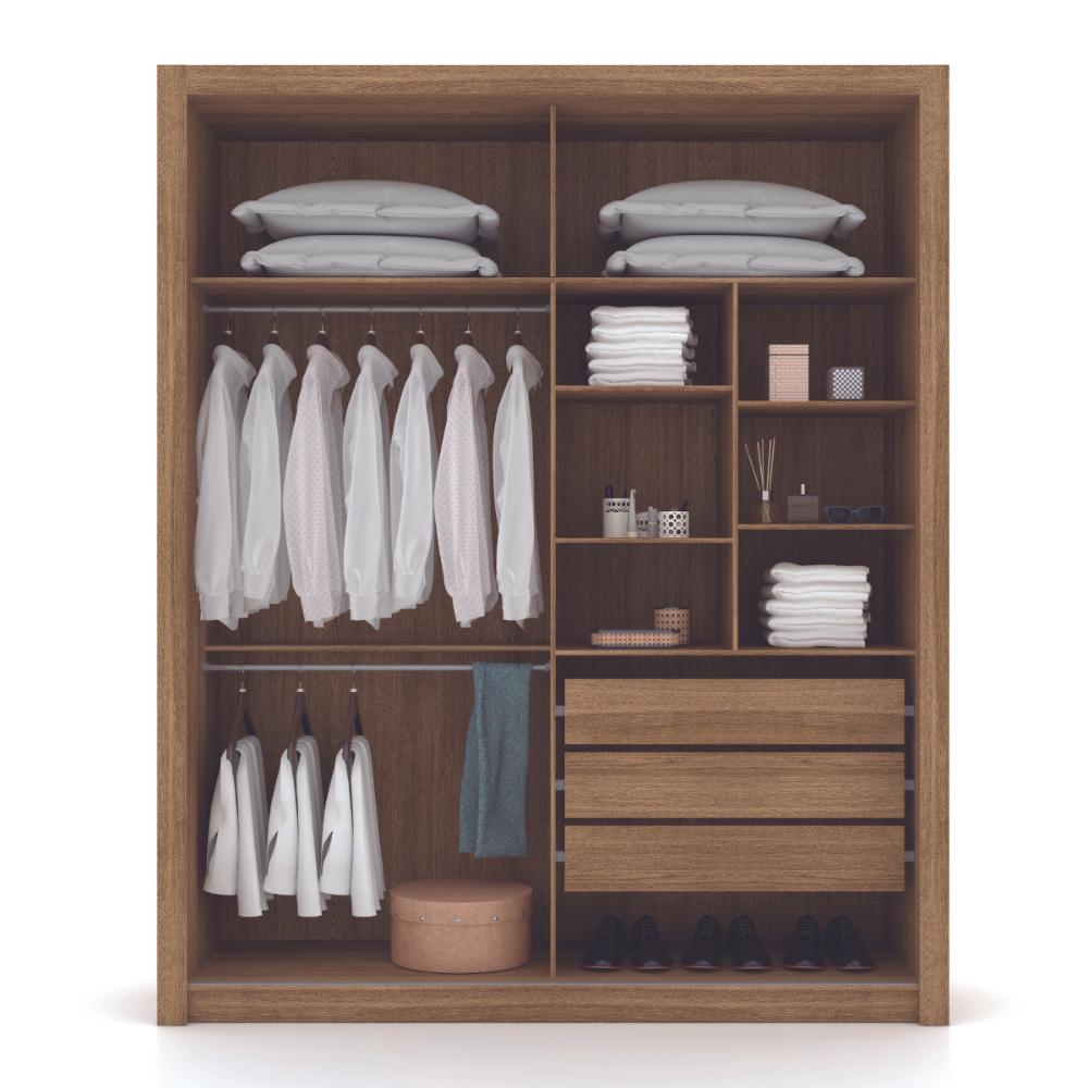 Guarda Roupa Flex 2 Portas Segóvia Nature Fendi